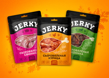 метафора на упаковке сушеного мяса JERKY